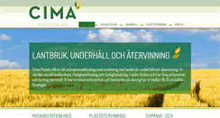 Desktop Screenshot of cimamaskin.se